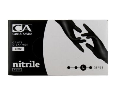 Gants nitrile noir taille xl